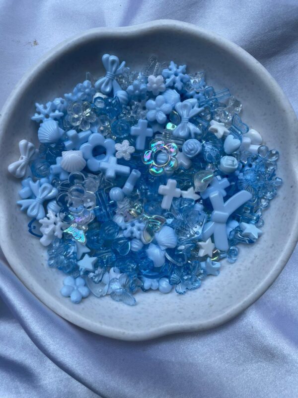 blue beads soup / beads / mix beads / random mix  / 20 grm - Image 3