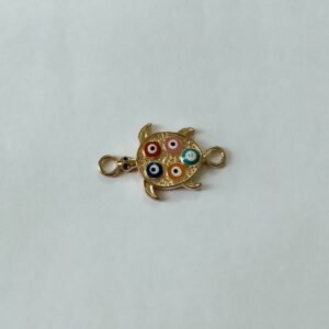 evil eye rakhi double loop charm