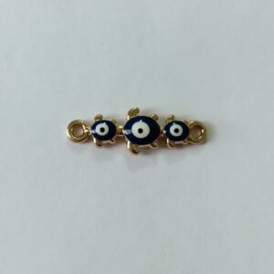 3 evileye  rakhi double loop charms