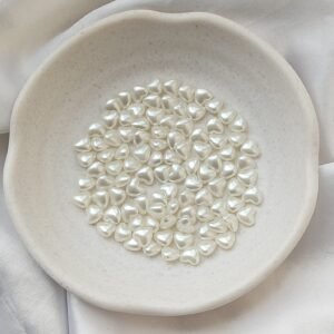 pearl heart beads
