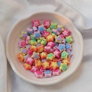 pastel star beads
