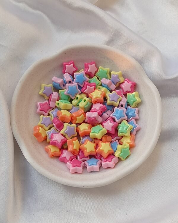 pastel star beads