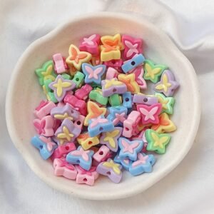 pastel butterflies beads