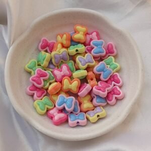 pastel bow beads