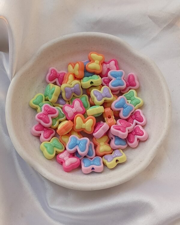 pastel bow beads