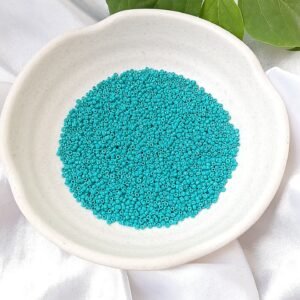 green seed beads