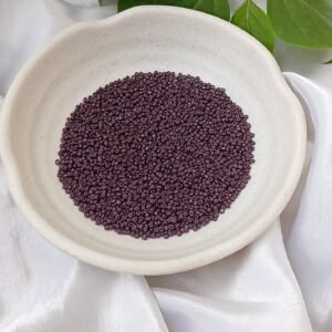 dark purple seed beads