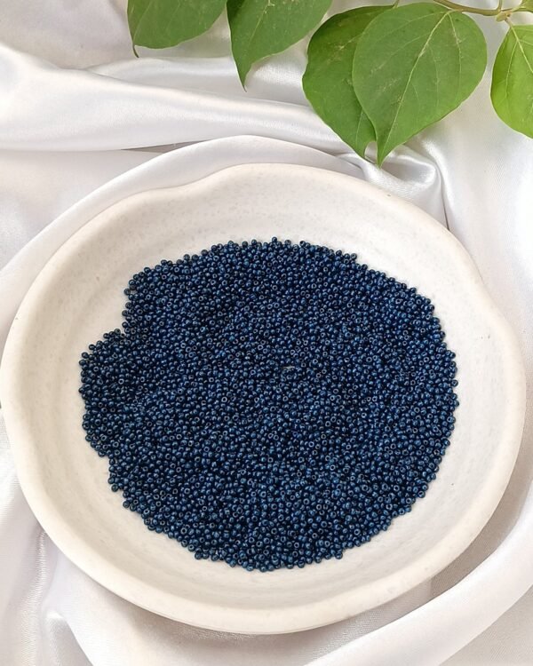 teal blue seed beads
