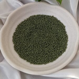 olive green seed beads