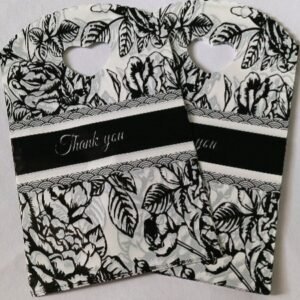 white thank you  bags / goodies bags