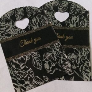 black thank you  bags / goodies bags