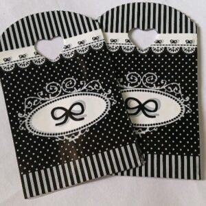black bow bags / goodies bags