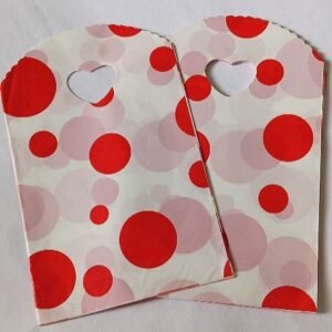 red bubble bags / goodies bags