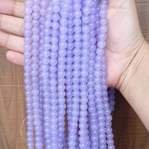 darkish blue 8mm glass beads / jelly beads