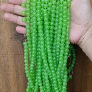 green 8mm beads
