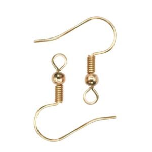 Golden Earrings hooks / pairs