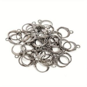 silver  Earrings rings / pairs