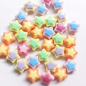 pastel star beads