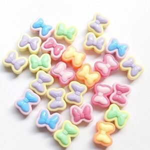 pastel bow beads