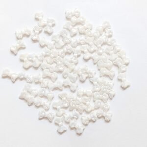 pearl tiny bow beads