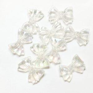 transparent korean bow beads