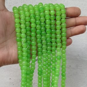green 8mm beads