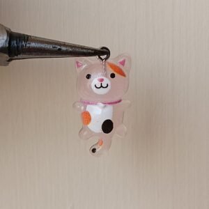 resin Trans pink cat