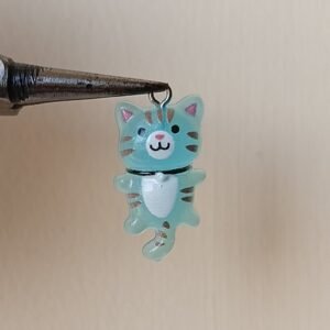 resin Trans blue cat