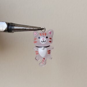 resin Trans lavender cat