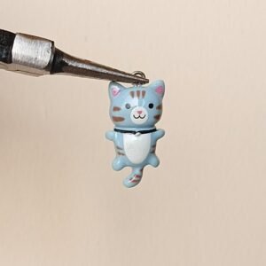 resin pastel blue cat