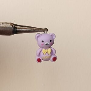resin purple teddy