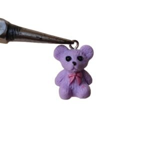 purple teddy charms