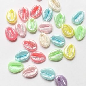 pastel cowry beads
