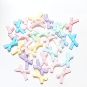 pastel mid bow beads