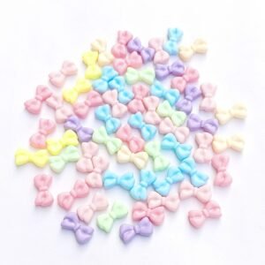 mini pastel bow beads