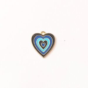 blue y2k heart charms