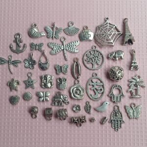 silver charms combo
pack of 100 pieces