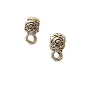 tiny couple hooks  (silver)