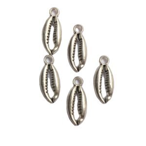 cowry shell charms (silver)