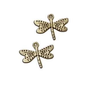 big flies charms (silver)