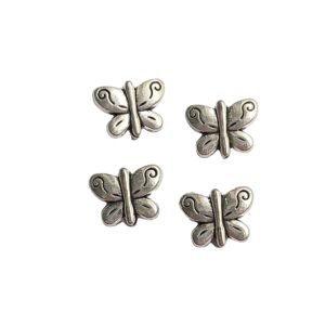 cute butterfly charms (silver)