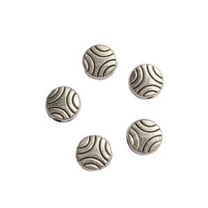 round spacer charms (silver)